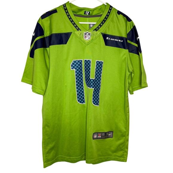 NFL Seattle Seahawks Nike Color Rush Game Jersey Neon Green Size Small - Picture 1 of 9
